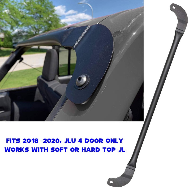 Sunluway Roll Cage Light/Speaker Mount Trunk Bar for 2018-2025 Jeep Wrangler JL Unlimited 4-Door ONLY - Image 2